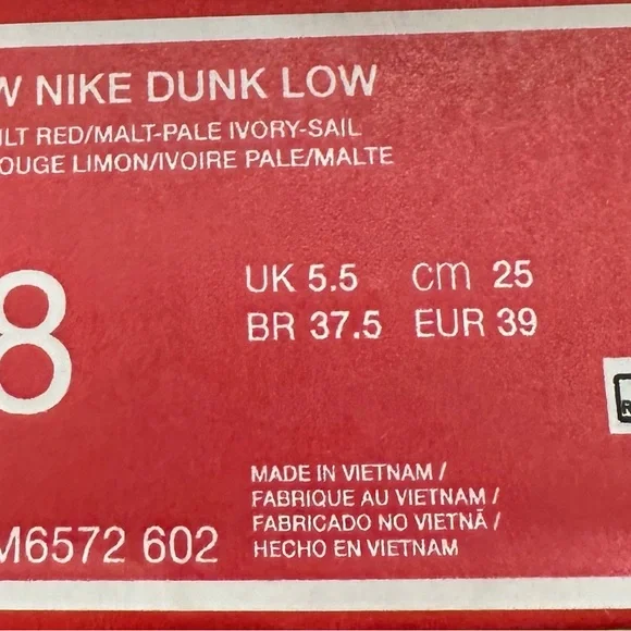 NIKE
WOMEN'S DUNK LOW - SILT RED/MALT/PALE IVORY - Picture 6 of 6